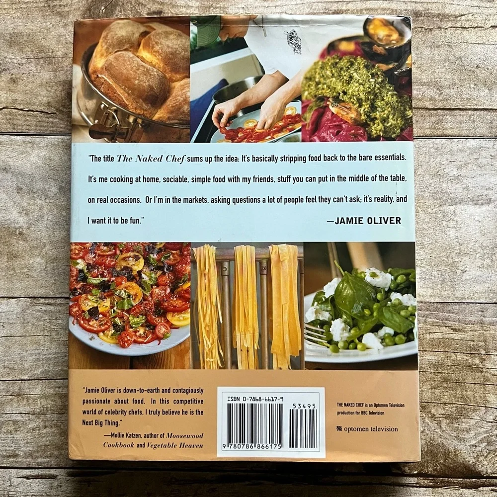The Naked Chef Jamie Oliver Cookbook Hardcover International Bestseller Food Net